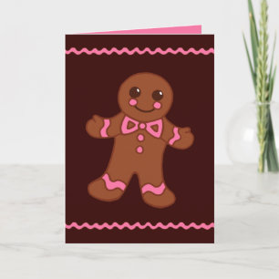 Festividades Cartão Homem de Biscoito