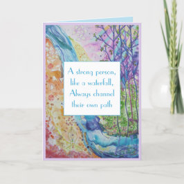 Festividades Cartão Inspiração de Bem-Estar de Força de Sabedor