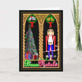 Festividades Cartão italiano do Feliz Natal de Buon Natale