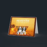 Festividades Cartão Menorah2 de Chanukah do lebreiro<br><div class="desc">Recordar a família e os amigos durante a estação de Chanukah é uma maneira maravilhosa de permanecer em contacto com as pessoas que você ama e se importa aproximadamente. Eu criei estes cartões de Chanukah do cão com amor e o cuidado e eu somos certos que qualquer um que ama...</div>