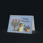 Festividades Cartão Menorah4 de cocker spaniel Chanukah<br><div class="desc">Recordar a família e os amigos durante a estação de Chanukah é uma maneira maravilhosa de permanecer em contacto com as pessoas que você ama e se importa aproximadamente. Eu criei estes cartões de Chanukah do cão com amor e o cuidado e eu somos certos que qualquer um que ama...</div>