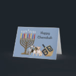Festividades Cartão Menorah Dreidel3 de Chanukah da chihuahua<br><div class="desc">Recordar a família e os amigos durante a estação de Chanukah é uma maneira maravilhosa de permanecer em contacto com as pessoas que você ama e se importa aproximadamente. Eu criei estes cartões de Chanukah do cão com amor e o cuidado e eu somos certos que qualquer um que ama...</div>