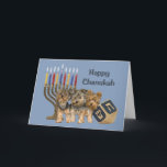 Festividades Cartão Menorah Dreidel de Chanukah do yorkshire<br><div class="desc">Recordar a família e os amigos durante a estação de Chanukah é uma maneira maravilhosa de permanecer em contacto com as pessoas que você ama e se importa aproximadamente. Eu criei estes cartões de Chanukah do cão com amor e o cuidado e eu somos certos que qualquer um que ama...</div>