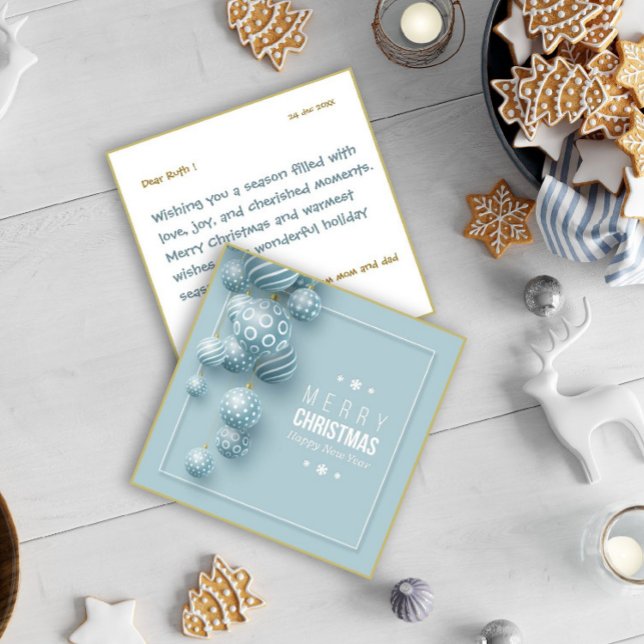 Festividades Cartão Moderno de Natal Feliz/Convite (Criador carregado)