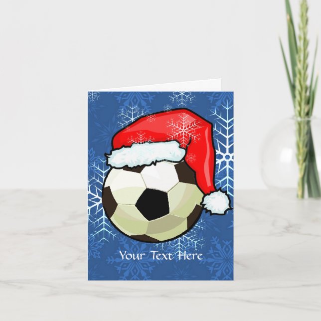 Festividades Cartão - Natal da Bola de Futebol (Frente)