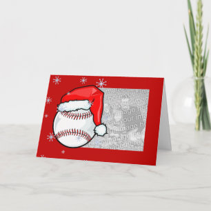 Festividades Cartão - Natal de Baseball