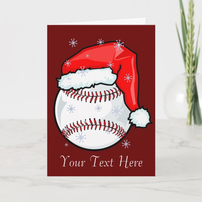 Festividades Cartão - Natal de Baseball (Frente)