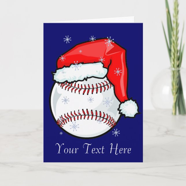 Festividades Cartão - Natal de Baseball (Frente)