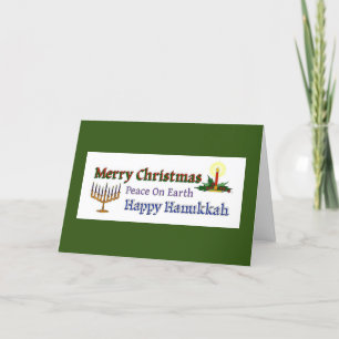 Festividades Cartão Natal de Férias Hanukkah
