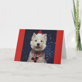 Festividades Cartão Natal-Temático bonito de Westie