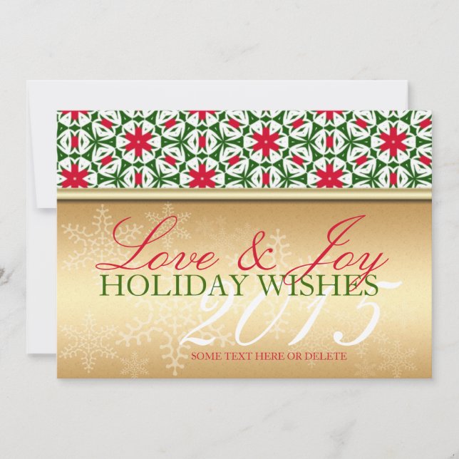 Festividades Cartão Padrão de Feriados de Natal em Floco de Nev (Frente)