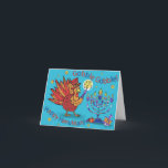 Festividades Cartão para a acção de graças e o<br><div class="desc">Quando Chanukah e a acção de graças caem no mesmo dia,  é "Thanksgivukkah" este ano,  há uma vez em uma sobreposição da vida! Comemore com mashups do divertimento como este divertimento Turquia. Devore,  devore!</div>