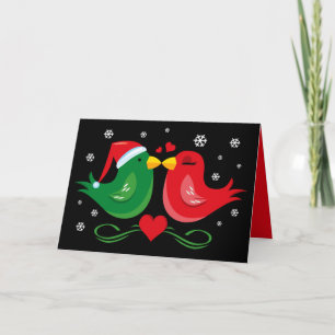 Festividades Cartão Personalizado de Aves de Natal