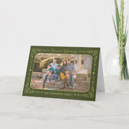 Festividades Cartão Personalizado de Foto e Texto para Saudaçõe