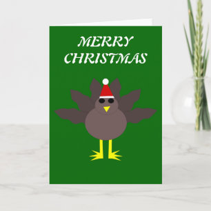 Festividades Cartão Personalizável para Turquia de Natal boni