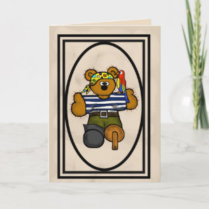 Festividades Cartão Pirata do Urso de Teddy