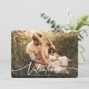 Festividades Cartão Plano de Foto do Dia dos Namorados com Letr