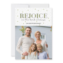 Cartão plano de fotos de Natal de Férias