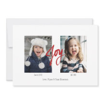 Cartão plano de fotos do feriado de Natal 2