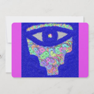 Festividades Cartão plano floral de hamsa brilhante