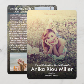 Festividades Cartão Plano Memorial de Flores Selvagens