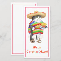 Cartão plano WENDELITO Cinco de Mayo 8x4