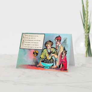 Festividades Cartão Poema 3 de Halloween vitoriano