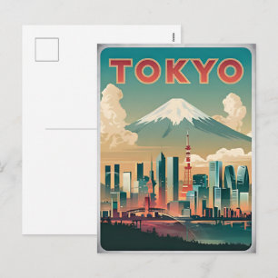Festividades Cartão postal clássico de viagem vintage 2025