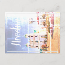 Festividades Cartão postal da Arquitetura de Belarus Hrodna Gro