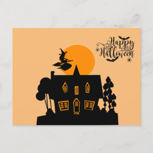 Festividades Cartão postal da Bruxa Feliz de Halloween