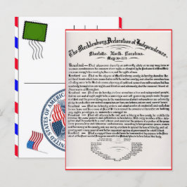 Festividades cartão postal da declaração de independência
