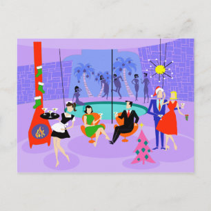 Festividades Cartão postal da festa de Natal Tropical