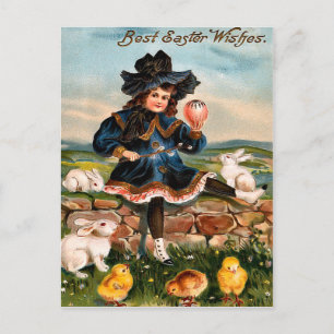 Festividades Cartão postal da Páscoa de Vintage