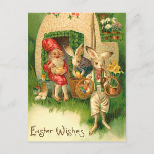 Festividades Cartão postal da Páscoa de Vintage