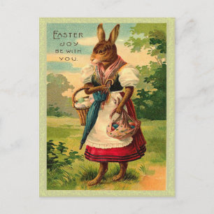 Festividades Cartão postal da Páscoa de Vintage