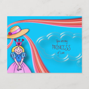 Festividades Cartão postal da Princesa dia de os namorados