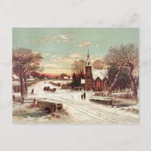 Festividades Cartão postal da véspera de Natal