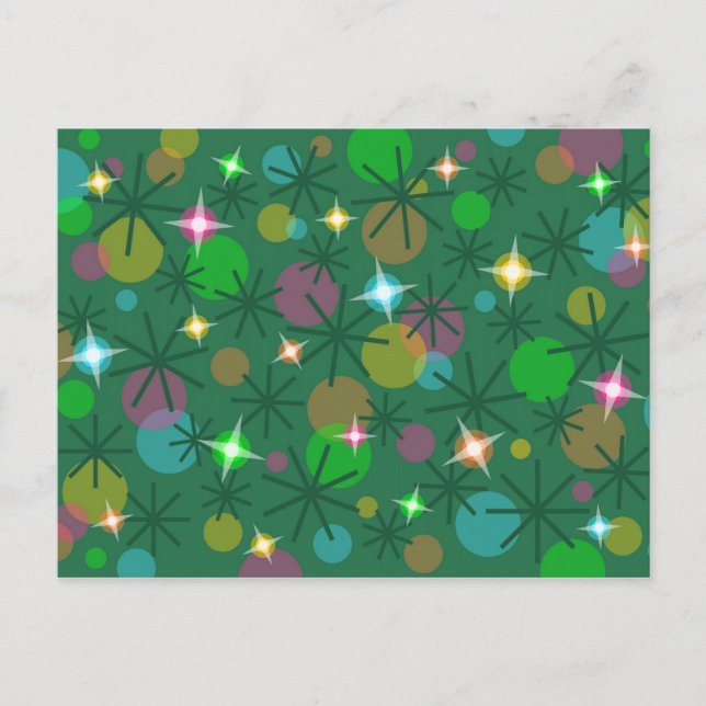 Festividades Cartão postal das Luzes de Natal (Frente)