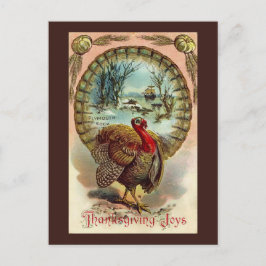 Festividades Cartão postal de Ação de Graças da Vintage Turquia