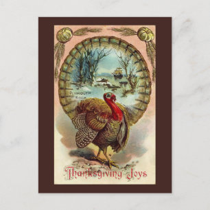 Festividades Cartão postal de Ação de Graças da Vintage Turquia