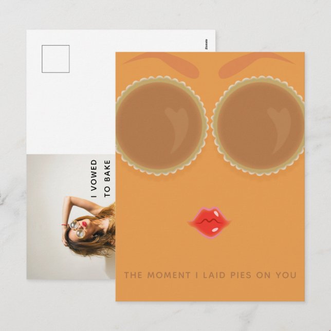 Festividades Cartão postal de Ação de Graças Pie Eyes (Frente/Verso)