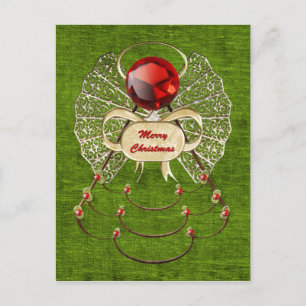 Festividades Cartão postal de anjo feliz de Natal