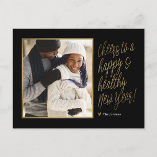 Festividades Cartão Postal de Ano Novo Feliz e Saudável