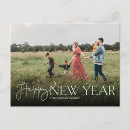 Festividades Cartão postal de Anos novos Sans Flat e Script