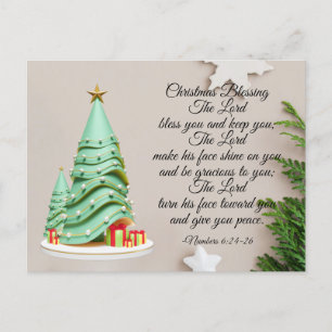 Festividades Cartão postal de bênção de Natal