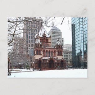 Festividades Cartão postal de Boston Massachusetts, Snowy Cople