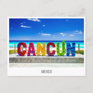 Festividades Cartão postal de Cancun, México