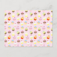 Cartão Postal de cupcake