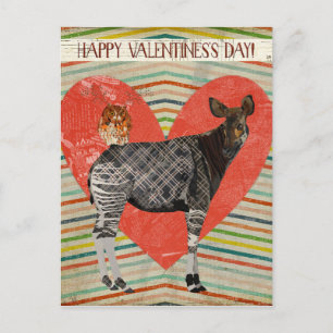 Festividades Cartão postal de DIA DE OS NAMORADOS OKAPI e OWL