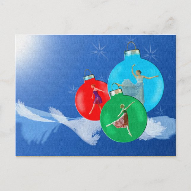 Festividades Cartão postal de feriado Ballerina (Frente)